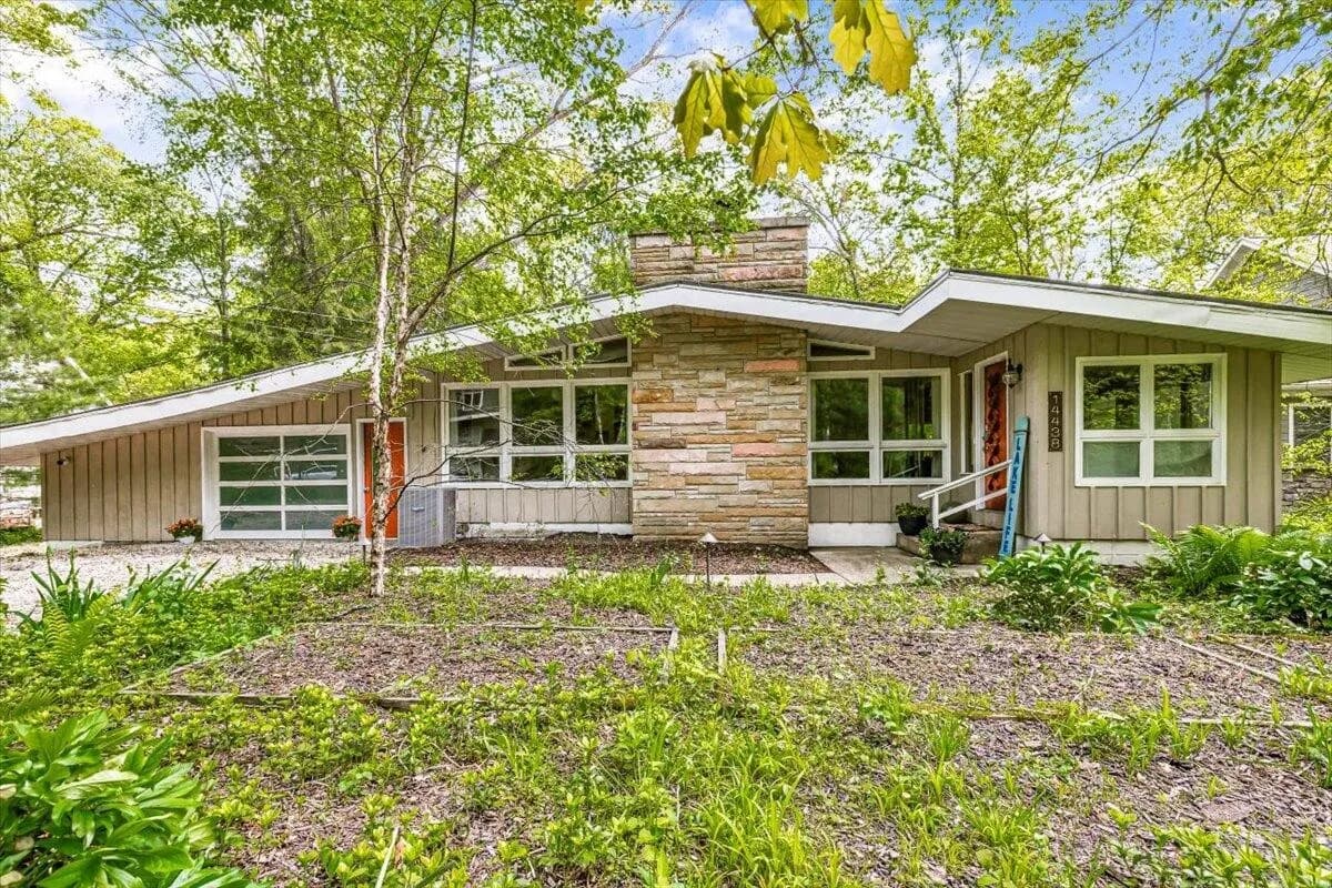 House Exterior Front View with Landscaping